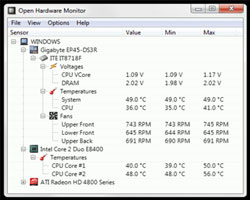 Open Hardware Monitor – программа диагностики для ноутбука